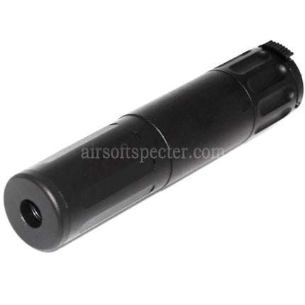 AIRSOFT SPECTER 170mm Aluminium SR5 Style Quick Release QD Suppressor Silencer Barrel Extension Tube For AAC Flash Hider Rifles Black