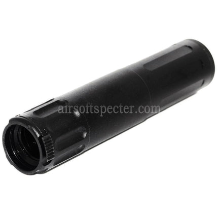 AIRSOFT SPECTER 170mm Aluminium SR5 Style Quick Release QD Suppressor Silencer Barrel Extension Tube For AAC Flash Hider Rifles Black