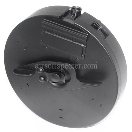 Chargeur tambour grande capacité 450 billes CYMA pour fusils Airsoft AEG Thompson M1A1 séries CYMA Tokyo Marui King Arms