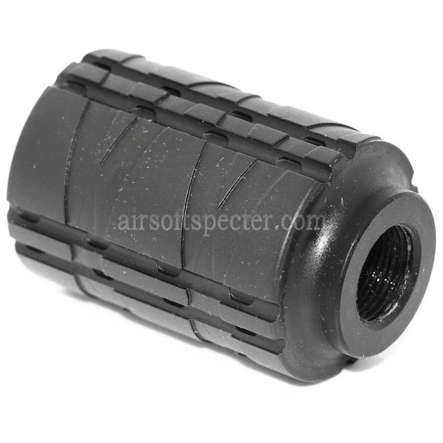 APS Type A Sound Blaster Amplifier Muzzle Flash Hider For -14mm CCW Counter-Clockwise Thread Barrel Rifles Airsoft Black