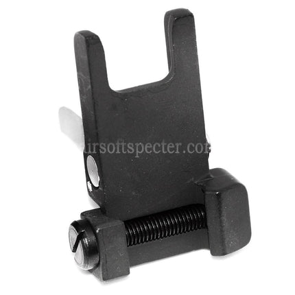 AIRSOFT SPECTER KAC Style 300M Metal Flip-Up Front Sight For MK18 MOD-1 M4 M16 AEG Rifles Black/Silver