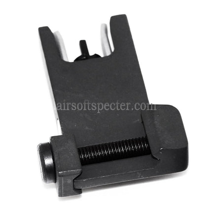AIRSOFT SPECTER KAC Style 300M Metal Flip-Up Front Sight For MK18 MOD-1 M4 M16 AEG Rifles Black/Silver