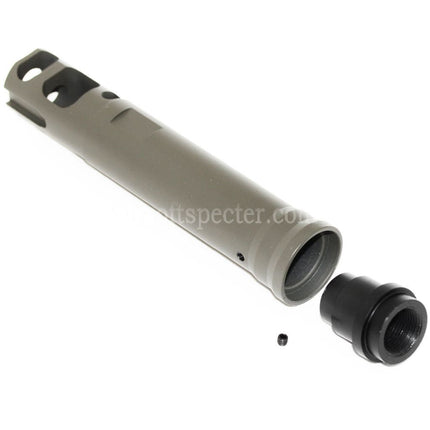 AIRSOFT SPECTER 122mm M40A5 Type Muzzle Brake Flash Hider For -14mm CCW Counter-Clockwise Thread Barrel Rifles