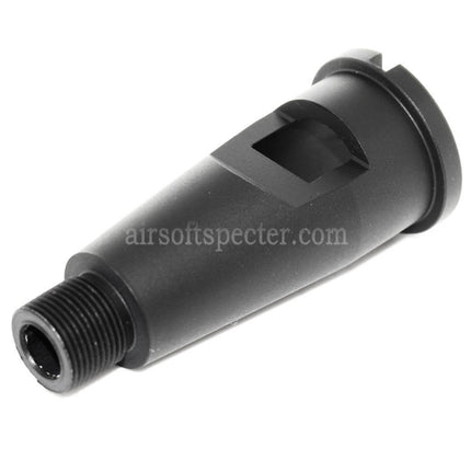 Rallonge de Canon Externe Court en Aluminium AIRSOFT SPECTER 2.25/2.75 56mm/69mm pour Fusils GBB - Filetage Anti-Horaire -14mm CCW