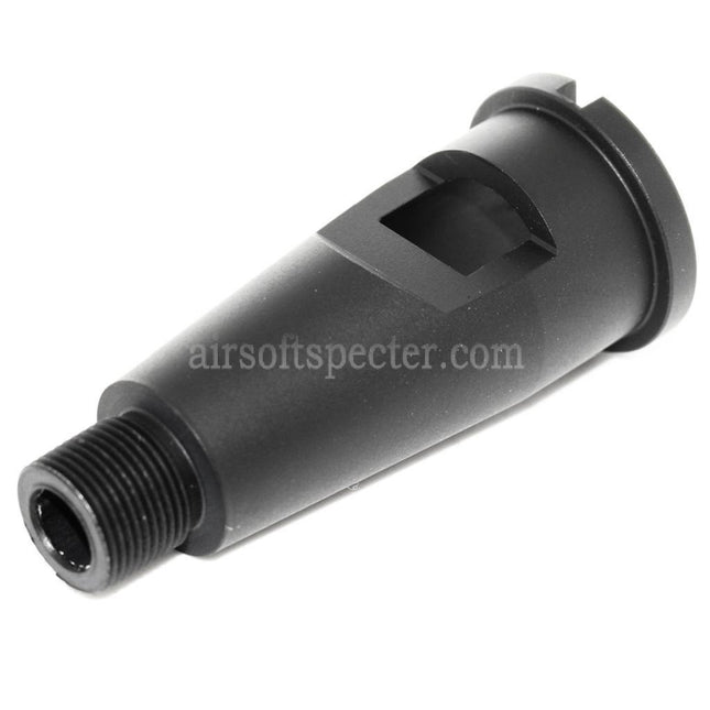 Rallonge de Canon Externe Court en Aluminium AIRSOFT SPECTER 2.25/2.75 56mm/69mm pour Fusils GBB - Filetage Anti-Horaire -14mm CCW