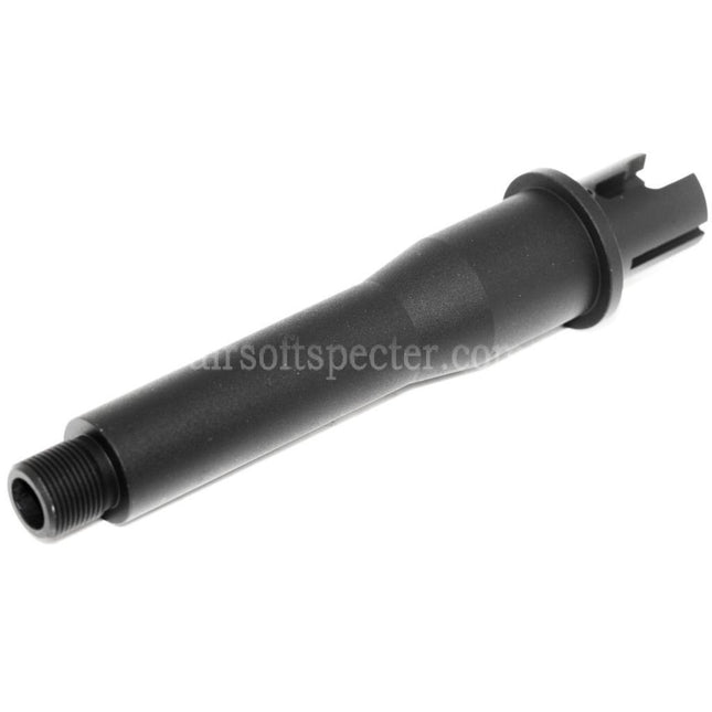 AIRSOFT SPECTER 5/5.5 126mm/139mm Tube de jonction de canon externe court en aluminium Filetage antihoraire -14mm CCW AEG Noir