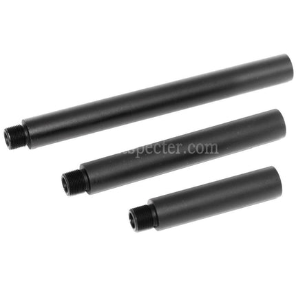 AIRSOFT SPECTER Rallonge de canon externe en aluminium 3/3.5 5/5.5 7/7.5 - Filetage antihoraire 14mm CCW AEG GBB Airsoft