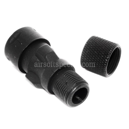 CYMA QD Flash Hider with Muzzle Adaptor For CM041 CM049 MP5 AEG Rifles Airsoft Black