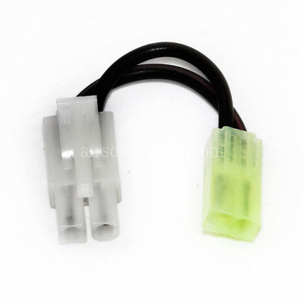 CYMA Connecteur de Câble de Batterie AEG Tamiya Grand Mâle 100mm vers Mini Femelle