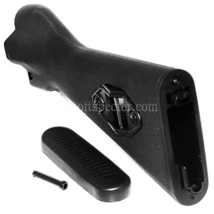 CYMA Metal Sling Mount Polymer Fixed Stock For MOD5 MP5 A4 AEG Rifles Airsoft Black