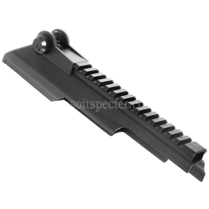 AIRSOFT SPECTER Upper Receiver Cover with 20mm Tactical Rail Rear Sight For CYMA Tokyo Marui AKS74U Series AEG Rifles Black