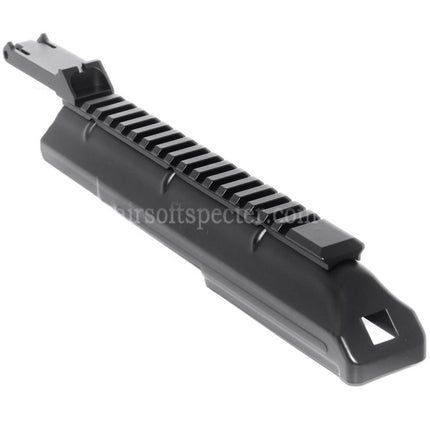 AIRSOFT SPECTER 288mm Upper Receiver Cover with 20mm Tactical Rail Rear Sight For CYMA Tokyo Marui AKS74U Series AEG Rifles Black