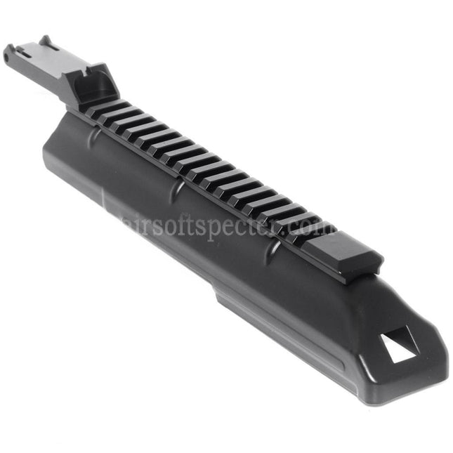 AIRSOFT SPECTER 288mm Upper Receiver Cover with 20mm Tactical Rail Rear Sight For CYMA Tokyo Marui AKS74U Series AEG Rifles Black