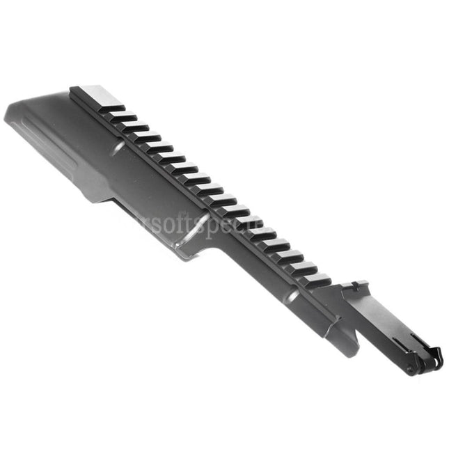 AIRSOFT SPECTER 288mm Upper Receiver Cover with 20mm Tactical Rail Rear Sight For CYMA Tokyo Marui AKS74U Series AEG Rifles Black