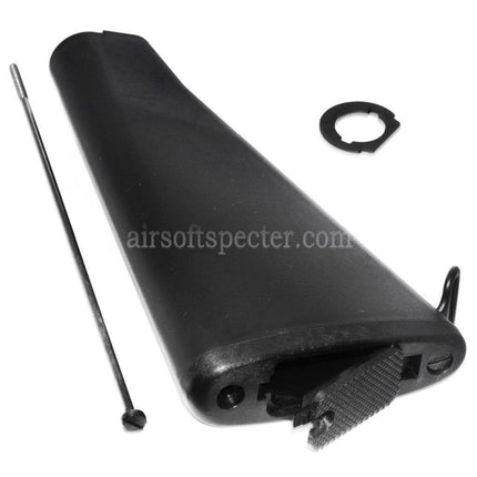 CYMA Large Storage Fixed Stock For M4 M16 M16A1 M16A2 Series AEG Rifles Airsoft Black