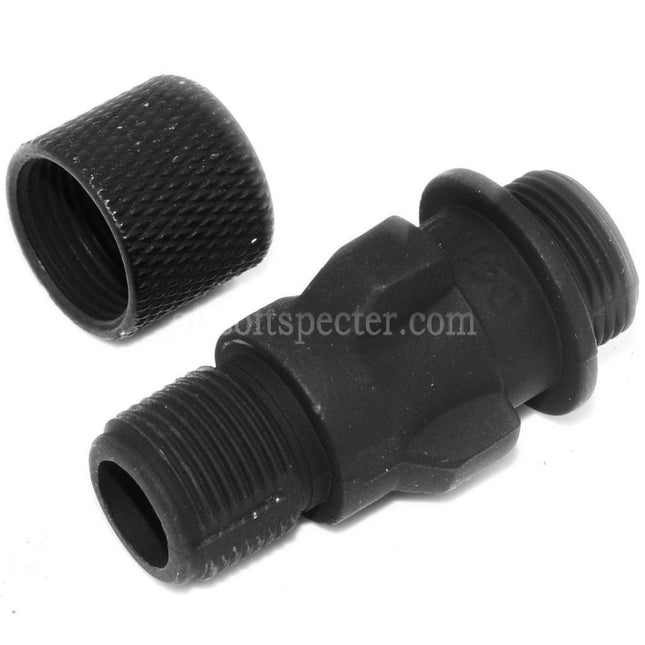 CYMA Metal Flash Hider Muzzle Adaptor For CYMA CM041 PDW MP5 AEG Rifles Airsoft Black