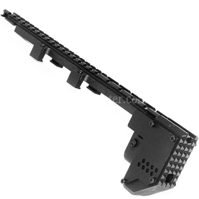 AIRSOFT SPECTER 328mm Swordfish Conversion Strike Kit Top Rail For PDW MP5K Series AEG Rifles Black