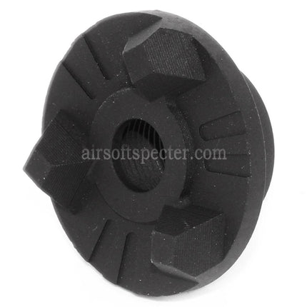 AIRSOFT SPECTER 30mm Strike Face Cookie Type Muzzle Brake Flash Hider For -14mm CCW Counter-Clockwise Thread Barrel Rifles Black