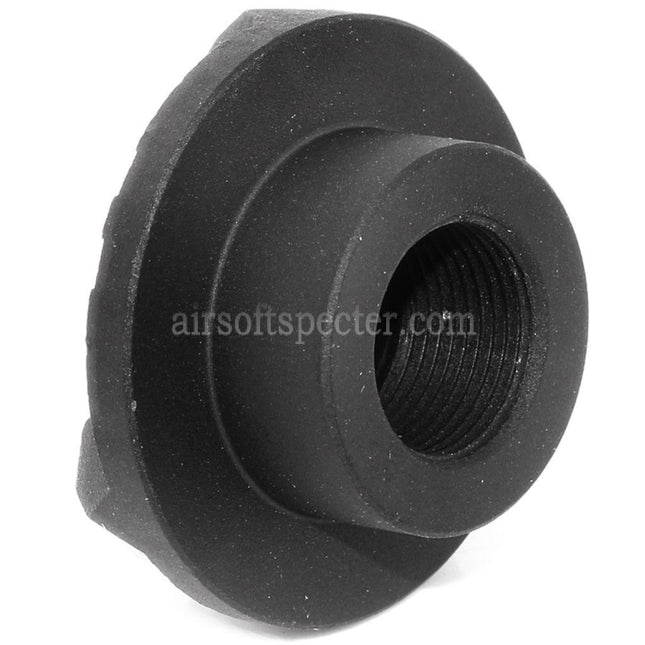 AIRSOFT SPECTER 30mm Strike Face Cookie Type Muzzle Brake Flash Hider For -14mm CCW Counter-Clockwise Thread Barrel Rifles Black