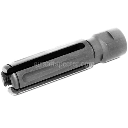 AIRSOFT SPECTER 240F-M60 7.62 Style Muzzle Brake Flash Hider For -14mm CCW Counter-Clockwise Thread Barrel Rifles
