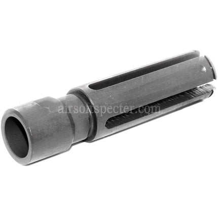 AIRSOFT SPECTER 240F-M60 7.62 Style Muzzle Brake Flash Hider For -14mm CCW Counter-Clockwise Thread Barrel Rifles