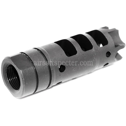 AIRSOFT SPECTER 65mm LANTAC Dragon Style DGN556 Flash Hider For +14mm CW Clockwise Thread Barrel Rifles