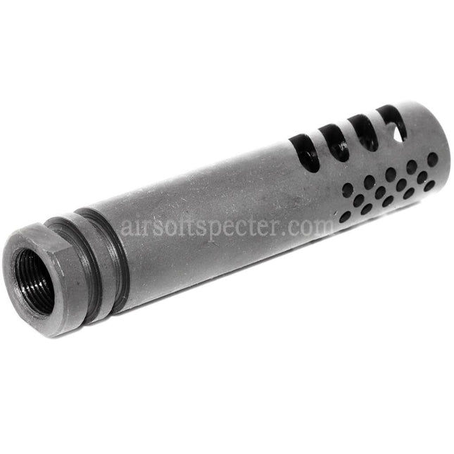 AIRSOFT SPECTER 102mm Multi Port Metal Muzzle Brake Flash Hider For -14mm CCW Counter-Clockwise Thread Barrel Rifles