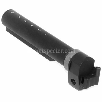 5KU 6-Positions Stock Buffer Tube Adaptor For E&L AK Convert to Use M4 Stock Rifles Airsoft Black