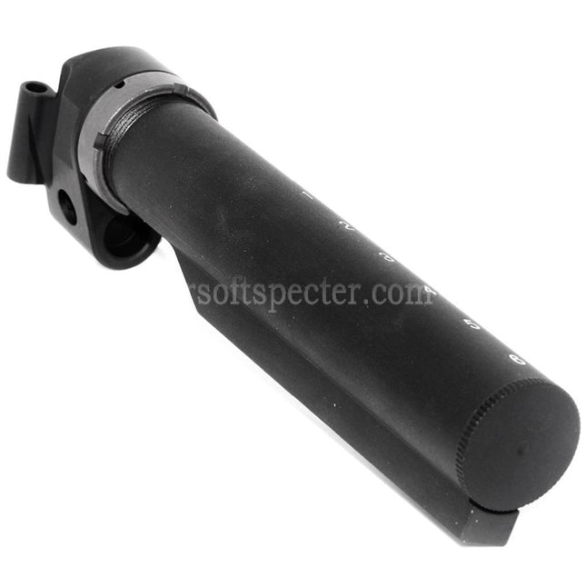 5KU 6-Positions Stock Buffer Tube Adaptor For E&L AK Convert to Use M4 Stock Rifles Airsoft Black