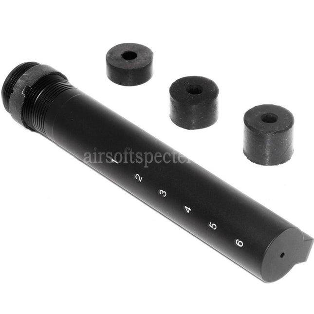 5KU 6-Positions Stock Buffer Tube Adaptor For Western Arms WA G&P WOC M4 M4A1 Series GBB Rifles Airsoft Black