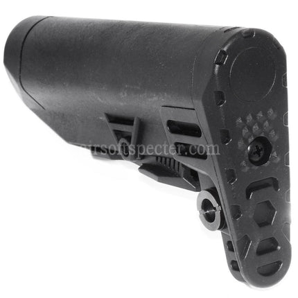AIRSOFT SPECTER Retractable Telescope Stock For M4 M16 AEG Rifles Black