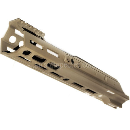 Système de garde-main rail PTS Kinetic MREX M-LOK pour répliques Airsoft VFC WE Cybergun Tokyo Marui Recoil Shock SCAR