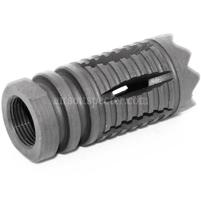 AIRSOFT SPECTER 50mm Tenderizer Muzzle Brake Flash Hider For +14mm CW Clockwise Thread Barrel Rifles