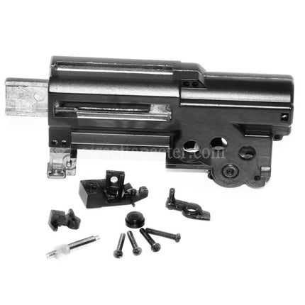 Boîtier de gearbox WELL R4 MP7A1 pour répliques Airsoft Tokyo Marui MP7 AEP SMG
