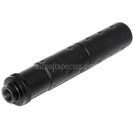 CYMA 195mm MK23 Style Suppressor Silencer Barrel Extension For -14mm CCW Counter-Clockwise Thread Barrel Rifles Airsoft Black