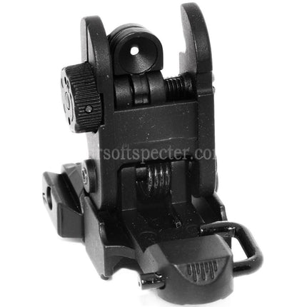 CYMA M4 S-System Style Flip-Up Rear Sight for 20mm 1913 Picatinny Rail