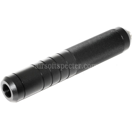 AIRSOFT SPECTER 146mm 5.75 Inches Noise Damping Bowl Suppressor Silencer Barrel Extension Tube +/-14mm CW/CCW Thread Barrel Airsoft
