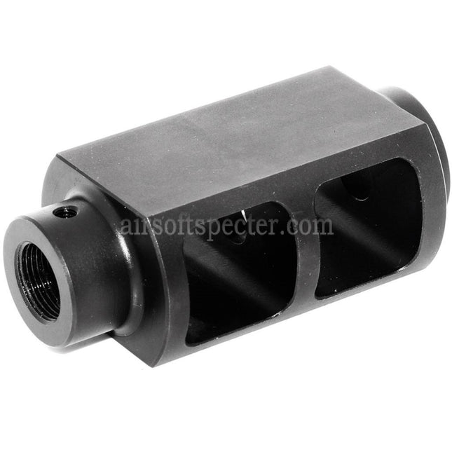 AIRSOFT SPECTER 76mm M700 Tactical Bolt Action Sniper Muzzle Brake Flash Hider For -14mm CCW Counter-Clockwise Thread Barrel Rifles Black