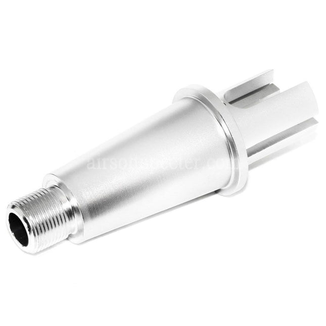 AIRSOFT SPECTER 2.75/3.35 71mm/85mm Rallonge de Canon Externe Courte en Aluminium – Filetage Anti-Horaire CCW de -14mm pour Répliques AEG