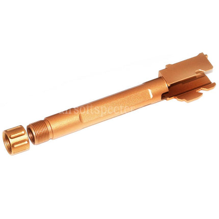 5KU FI 9 MM Style Threaded Outer Barrel -14mm CCW for Tokyo Marui G17 GBB Pistols Airsoft