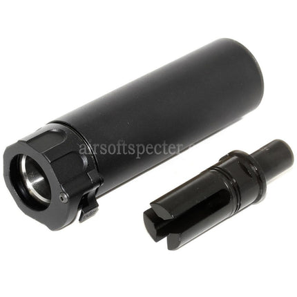 5KU 133mm SOCOM46 Mini Suppressor Silencer with Flash Hider For +12mm CW Clockwise Thread Barrel Rifles Airsoft