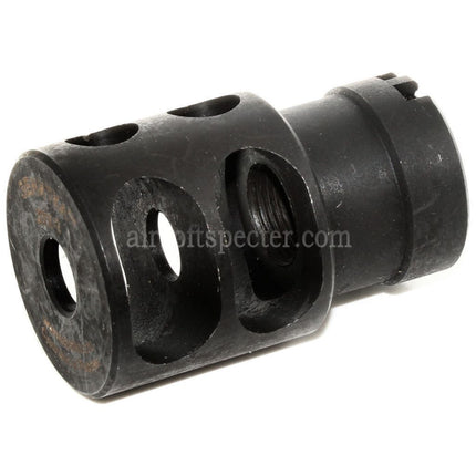 5KU DTK-2 Style Muzzle Brake Flash Hider For -14mm CCW Counter-Clockwise Thread Barrel Rifles Airsoft Black