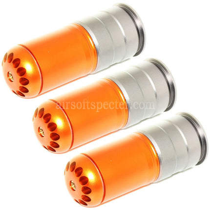 King Arms 3pcs 120rd 40mm Co2 Grenade Gas Cartridge Shell Version III