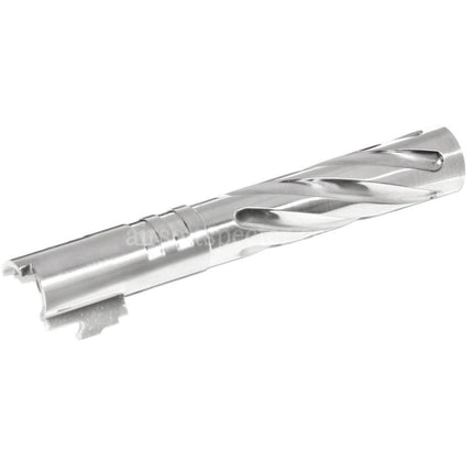 5KU 5 Inches Stainless Steel Tornado Style Spiral Outer Barrel +11mm CW for Tokyo Marui Hi-Capa 5.1 GBB Pistols Airsoft