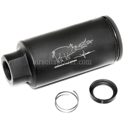 APS EMG Licensed Noveske KX3 Adjustable Sound Amplifier Muzzle Brake Flash Hider For -14mm CCW Counter-Clockwise Thread Barrel Rifles Airsoft Black