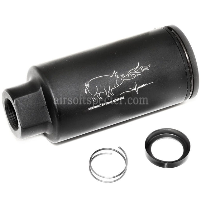 APS EMG Licensed Noveske KX3 Adjustable Sound Amplifier Muzzle Brake Flash Hider For -14mm CCW Counter-Clockwise Thread Barrel Rifles Airsoft Black