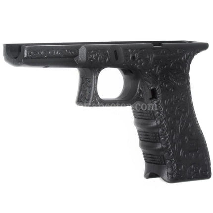 Archives Custom WE (WE-TECH) Carved Pattern Lower Frame For Tokyo Marui AW WE G17 G18C G34 G35 Series GBB Pistols Airsoft