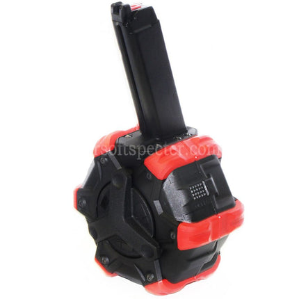 Armorer Works AW Custom 350rd Gas Adaptive Drum Magazine for G17 G18C G-Series GBB Pistols Airsoft