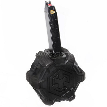 Armorer Works AW Custom 350rd Gas Adaptive Drum Magazine for G17 G18C G-Series GBB Pistols Airsoft