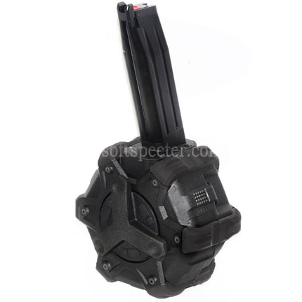 Armorer Works AW Custom 350rd Gas Adaptive Drum Magazine for Hi-Capa GBB Pistols Airsoft
